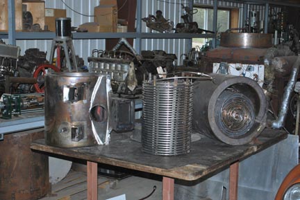 Steam motorcycle boiler